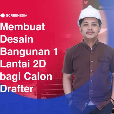 Membuat Desain Bangunan 1 Lantai 2D bagi Calon Drafter