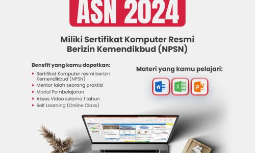 Administrasi Perkantoran Class (Sertifikasi Komputer CPNS, CASN & PPPK, berizin Kemendikbud)